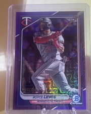 2024 Bowman Chrome Mojo Purple Refractor #63 Royce Lewis /250