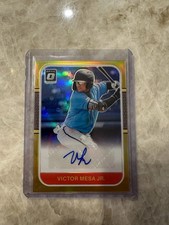2021 Donruss Optic VICTOR MESA JR. #RS87-VM Baseball Card AUTO Gold /10 SP Card