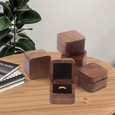 5 Pcs Ring Boxes Wooden Ring Box Vintage Style Ring Box Display Box Collector