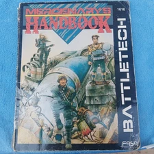 BATTLETECH MERCENARY'S HANDBOOK 1616 MECHWARRIOR VINTAGE FASA 1987