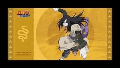 Cartoon Kingdom GOLDENES Ticket Orochimaru 10 SOBRES Naruto Shippuden #8 Sammlun