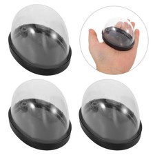 6 Pcs Plastic Dome Cover Glass Cloche Bell Jar Display Clear Keepsake Globe