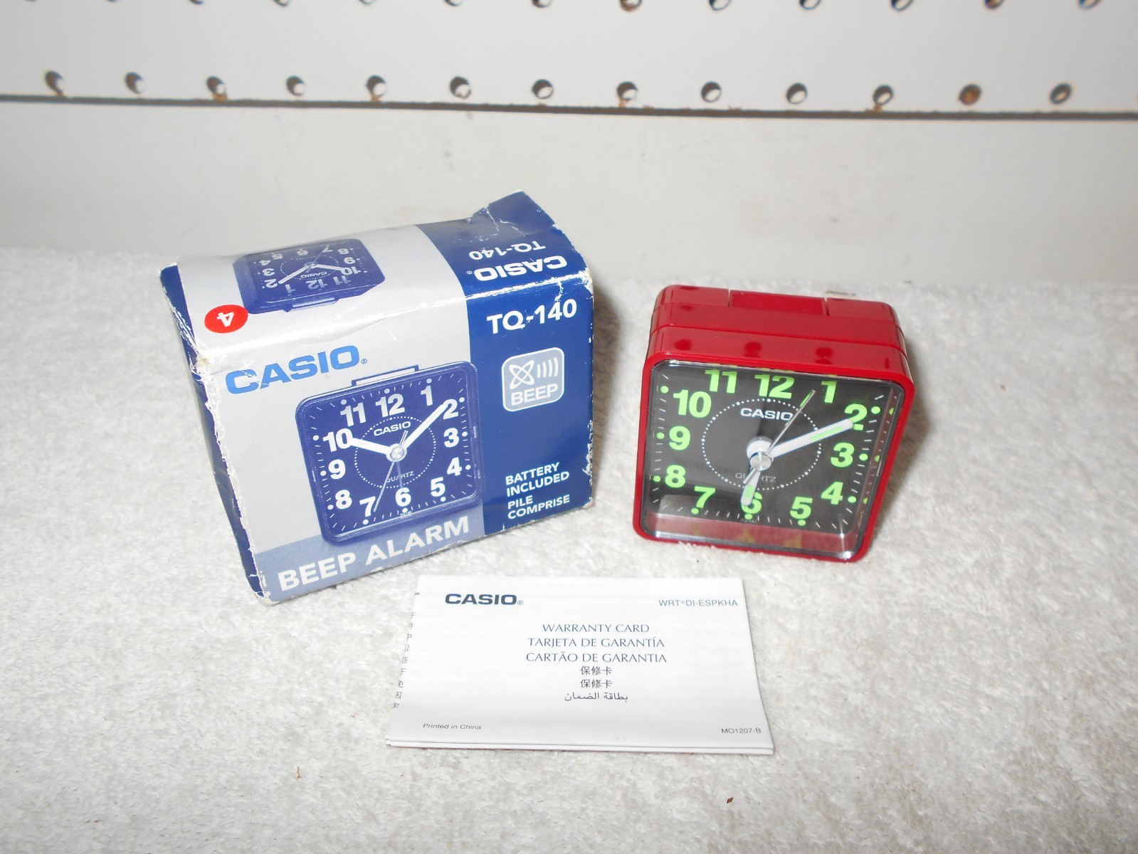 CASIO TQ 140 BEEP QUARTZ ALARM GLOW IN THE DARK TRAVEL CLOCK photo CASIO TQ 140 BEEP QUARTZ ALARM GLOW IN THE DARK TRAVEL CLOCK featured image