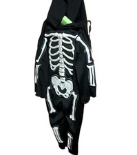 Skeleton Halloween Costume for Children, Boys Size S 4/5 , Has Wear See Pics