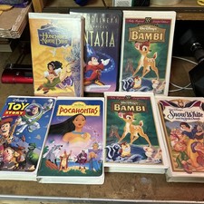 Lot Of7  Masterpiece Disney VHS Tapes Movies Vintage