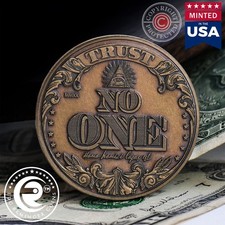 Badass Coin  Trust No One Fear No One Token Coin  US Dollar Medallion Coins