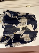 One Hundred Stars Komono Top Full Blue Heron On Back
