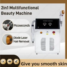 2 in 1 808nm diode laser hair removal nd yag Pico laser tattoo removal Machine