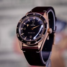 Omega Seamaster 300 Bronze Gold 41MM Brown Di...
