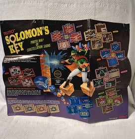 Solomon's Key Complete Nintendo Nes Game CIB Poster Very Good Condition 