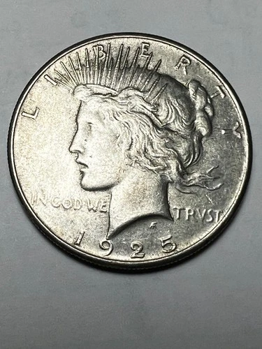 1925-P Peace Silver Dollar XF+ Uncertified