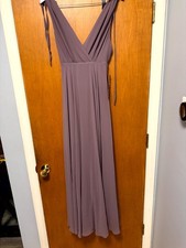 Lulus Dance the Night Away Maxi Dress Women's S Purple Classic Adjustable Strap