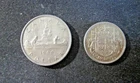 1960 Canada Silver Dollar & 1956 Canada Silver 50 Cent Half Dollar 80% Bullion