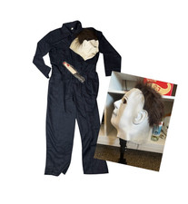 Halloween Michael Myers Mask Coveralls Knife Complete Costume Adult LARGE NWOT