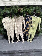 Lot Baby Boy Pajamas 12 Months Sleepwear 4 Outfits Pre-owned  71 