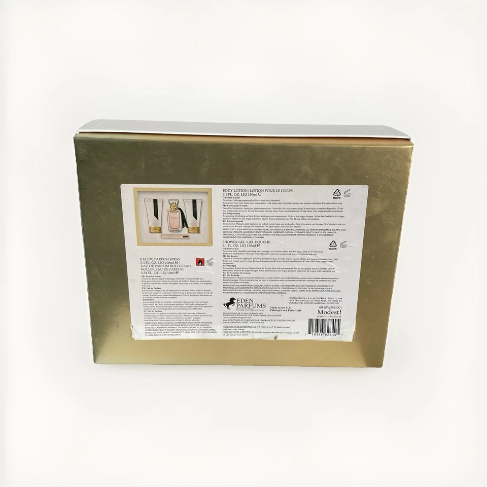 One Direction Between Us 3.4 OZ EDP 4 piezas juego de regalo spray rollerball loción gel Foto 3 de 3