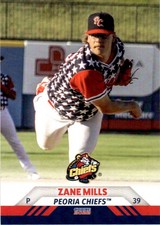2022 Zane Mills Choice Minor League Rookie Peoria Chiefs Cardinals