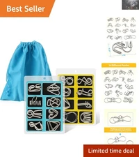 Chinese Ring Magic Puzzle Set of 16 – Fun IQ  & Disentanglement Challenge