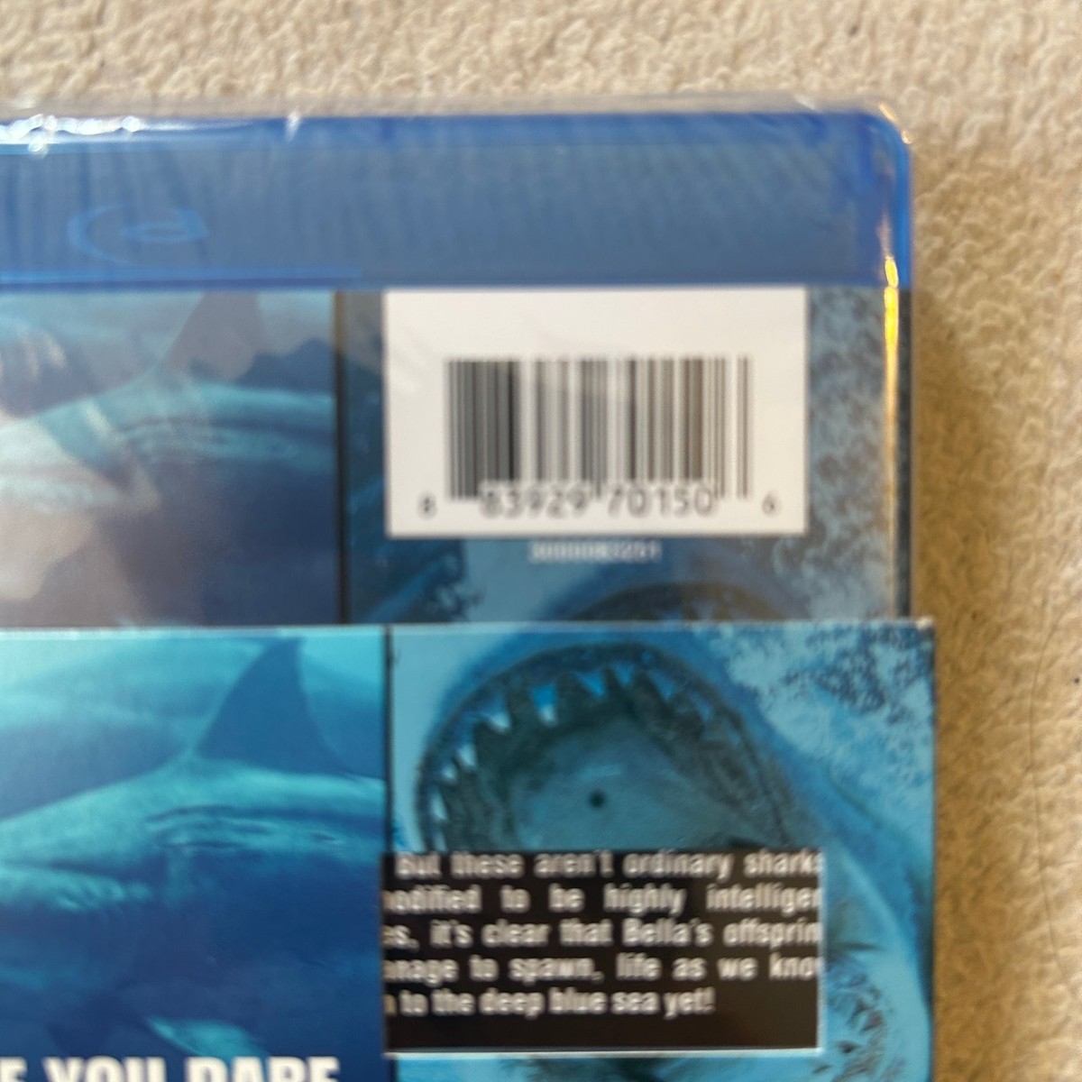 Deep Blue Sea 3 Blu-ray 2020 Tania Raymonde Shark Thriller Horror
