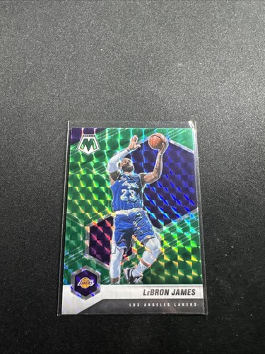 2020-21 Panini Mosaic LeBron James #81 Green Mosaic Prizm