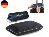 Alkamto Reisekissen-Campingkissen-Ergonomisches Memory-Schaum-Kissen Mit