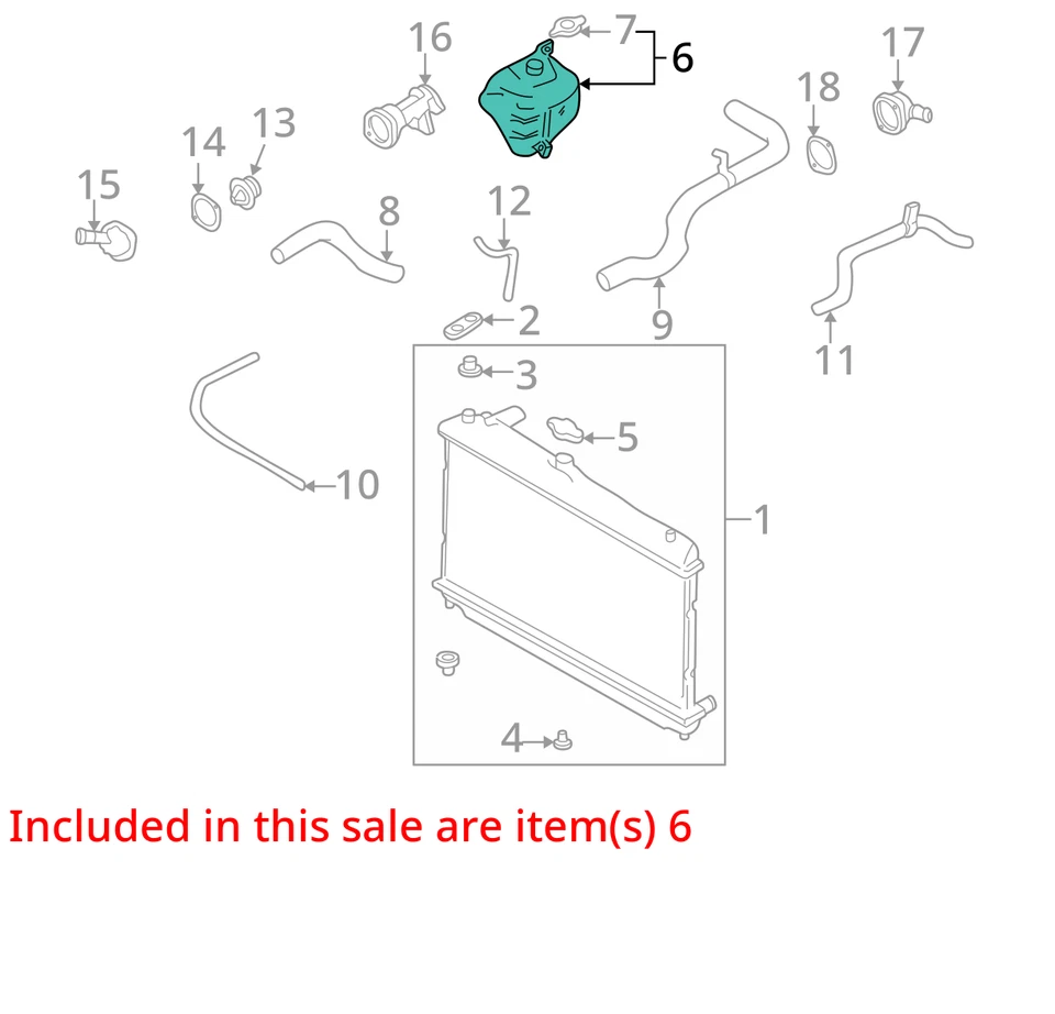 2003 Mazda Miata garrafa de transbordamento de líquido de arrefecimento fabricante de equipamento original 67K milhas (LKQ~438700523) - Imagem 4 de 4