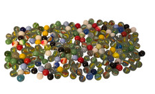 Speckled Cats Eye Swirl Some Solid Marbles Lot Of 205 Variety Vintage