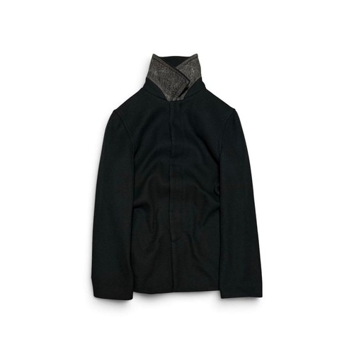 A.P.C., APC France Black Wool Jacket 90s Vintage Designer Archive
