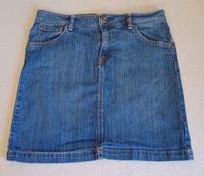 Gap Skirt Size 10 Womens Stretch Medium Wash Jean Blue Denim Knee Length