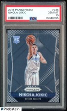 #2 2015-16 Panini Prizm #335 Nikola Jokic Nuggets RC Rookie PSA 10 GEM MINT