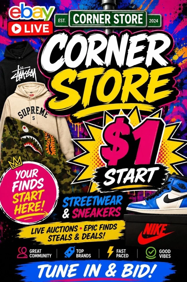 💥CORNER STORE IS LIVE💥 $1 STARTS 🚨HEAT + STEALS🤑