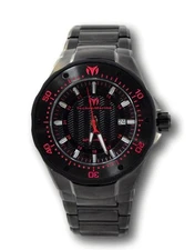 TechnoMarine Manta Automatic Men's 48mm Double Black Stainless Watch TM-215097
