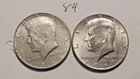 KENNEDY HALF DOLLARS, 40% SILVER, 1967-P, 1968-D, ----84