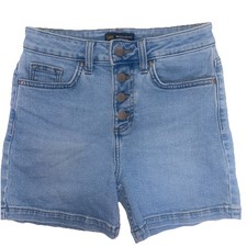Lee Regular Fit High Rise Button Fly Denim Shorts Women s Medium Casual