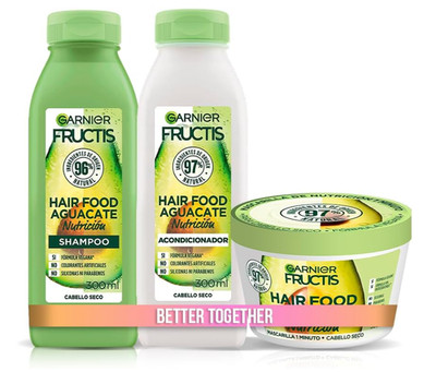 Garnier Fructis Hair Food Aguacate Complete Routine