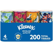 Perfect Fit Facial Tissues, Car , 50 per Canister, 4 Count Canisters 