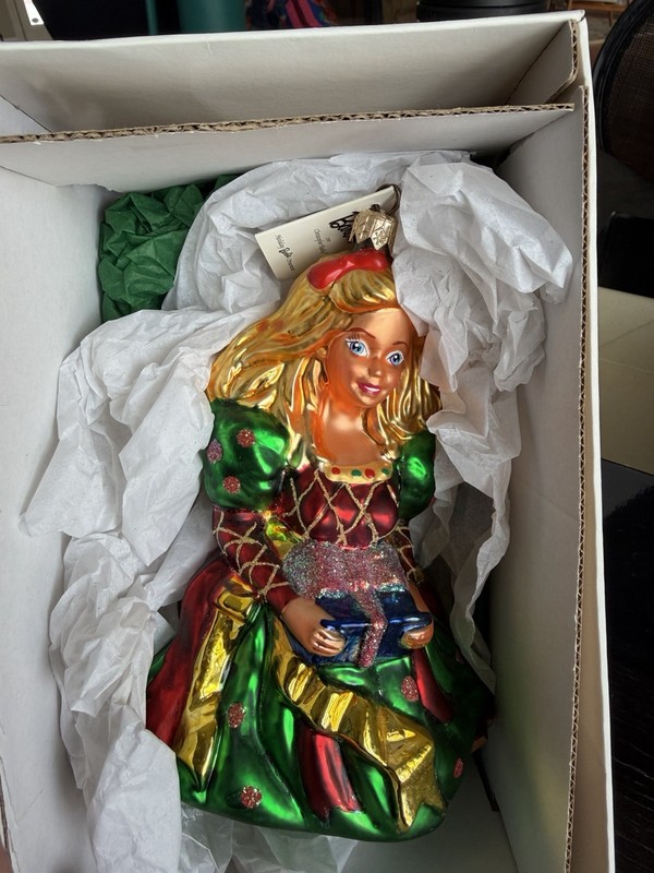 1997 Christopher Radko Ornament HOLIDAY BARBIE 97-BAR-01 Original Box