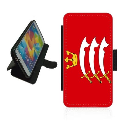 Middlesex Flagge Design Handy Hülle Flip Wallet für iPhone/Samsung/Pixel County