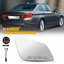 For 10-16 BMW 528I 535D 640I 760LI Mirror Glass W/ Heated Passenger Right Side D