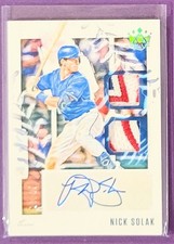 2020 Diamond Kings Nick Solak DK Material Signatures Dual Patch Auto /25 Padres