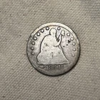1854-O SEATED LIBERTY QUARTER ~ SOLID GOOD! QA