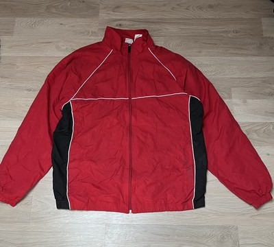 Athletic Works Herren Sportjacke Windbreaker Rot/Schwarz Gr. M
