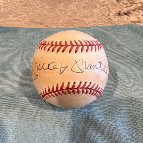 Mickey Mantle Autographed Original MLB Baseball Signed Ball