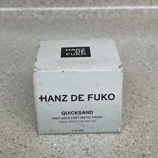 New Hanz de Fuko Quicksand Premium Men’s Hair Styling Wax Putty Dry Shampoo 2 Oz