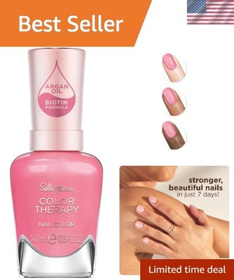 Color Therapy Nail Polish in Rose Pink   255 Lips Tulips with Argan Oil