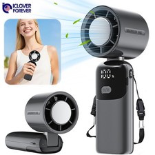 Portable Handheld Turbo Fan with Ice Cooler Rechargeable Summer Outdoor Cooling