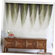 Macrame Wall Hanging Dip-Dyed Large Macrame Wall Decor Yarn Tapestry 57" Green