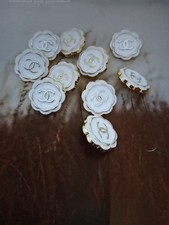 Lot Of 10  16  Mm  Designer Button Chanel Button  Gold Tone