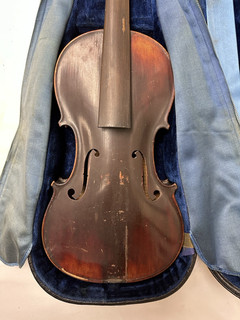 Old German 4/4 Violin Mittenwald School For Parts/Restoration #12