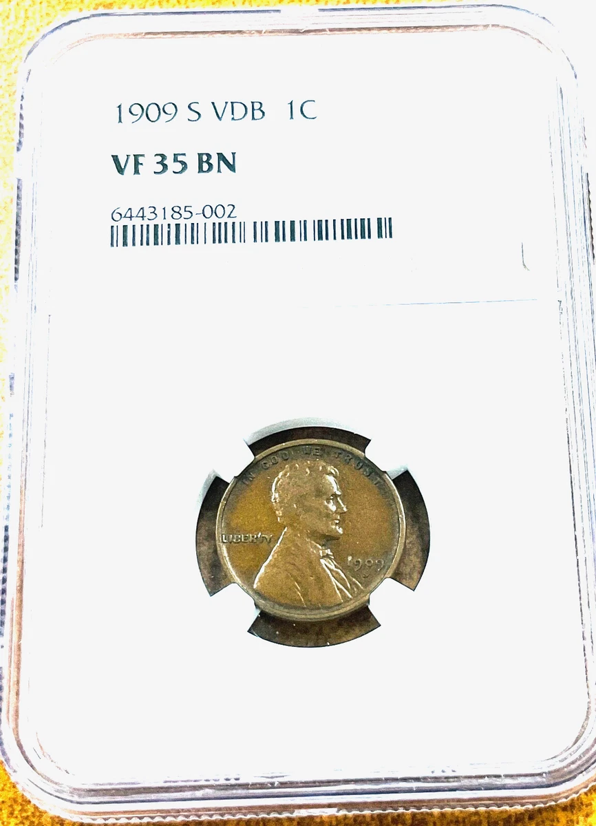 Business VF 35 Graded 1909 Year Lincoln Wheat US Small Cents (1909